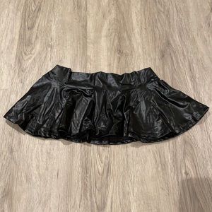 Pleather Mini Skirt